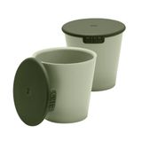 Bibs Set Tasse à boire et tasse à collation, sauge, 2 pièces