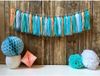 Haza-Witbaard Kwast tassel slinger - 3x - 5 meter - pastel - 30 tassels - DIY - zelf in elkaar zetten - feest slingers