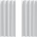 vidaXL Blackout Gordijnen met Ringen 2 st Lichtgrijs 245 x 140 cm
