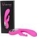 VUGS Vibrateur vaginal avec stimulation clitoridienne, argent, acier inoxydable, étanche
