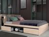 LEDGER Lit 140x190 cm brooklyn chêne/noir