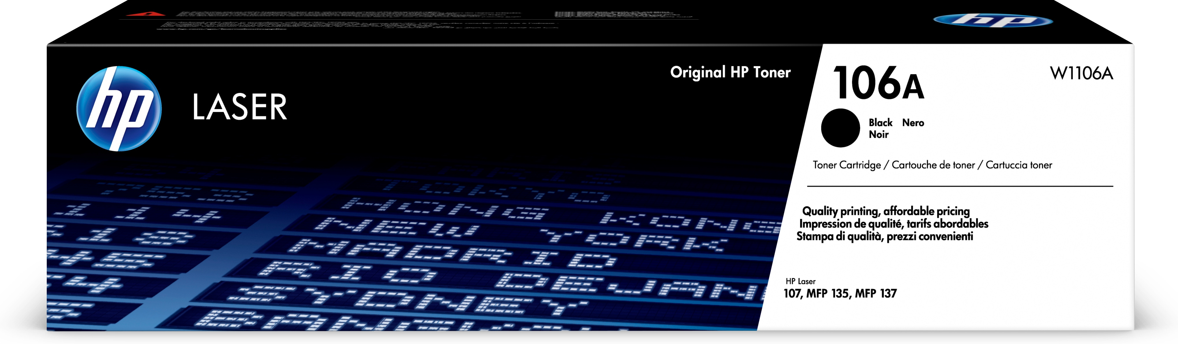 HP 106A originele zwarte lasertonercartridge