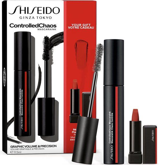 Shiseido Controlled Chaos Mascara Ink Set 2 Pcs Zwart