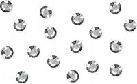 Strasssteentjes - cercle argenté, 3 mm, 50 pièces.