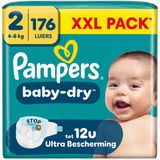 Pampers Baby Dry Luiers Maat 2 (4-8kg) - 2 x 88 stuks - Voordeelverpakking