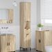 Maison Exclusive Armoire de salle de bain Exclusive, en chêne Sonoma, dimensions : 31,5 x 33 x 190 cm