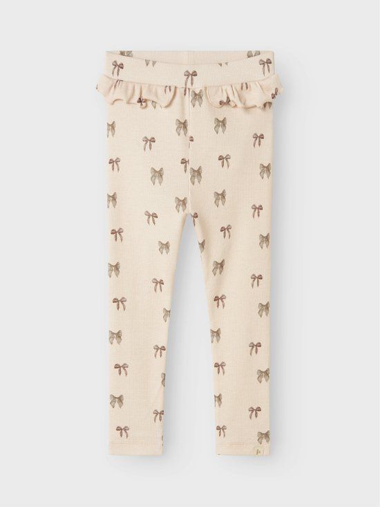 LIL' ATELIER NAME IT - NMFGAVO EFI SLIM LEGGING LIL NOOS - Meisjes - Leggings - Katoen/Lyocell/Elastaan - Zalmroze - Maat 92