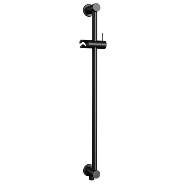 Saniclass Brauer Black glijstang 70cm met wandaansluitbocht mat zwart 5-S-020 zwart mat