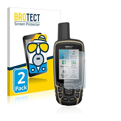 brotect 2x Antireflecterende Beschermfolie compatibel met Garmin GPSMAP 65 Anti-Glare Screen Protector, Mat, Ontspiegelend