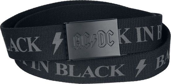 AC/DC Logo Unisex Riem - Zwart