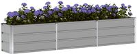 vidaXL Plantenbak Lichtgrijs 240 x 40 x 45 cm Staal