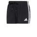 adidas 3 Stripes Swim 3 Inch Swimwear, BLACK/WHITE, S