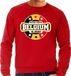 Bellatio Decorations BD Supporter sweater - Belgie - Rood - Heren - Maat S