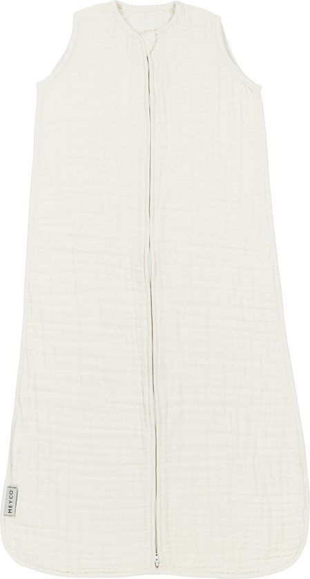 Meyco Baby Uni baby slaapzak - pre-washed hydrofiel - offwhite - 70cm