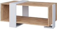 Vicco Aven Salontafel – 91.5 x 52 cm Eik wit/goud