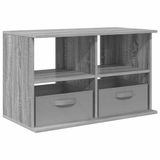 vidaXL TV-standaard met lade Grijs Sonoma 79 x 40 x 48 cm