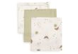 Jollein Hydrofiel Monddoekje - 31x31cm - Over the Moon - 3 Stuks