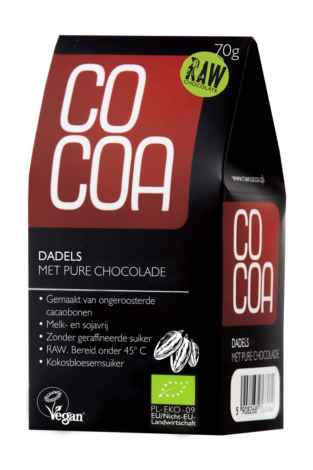Cocoa Dates with Dark Chocolate RAW