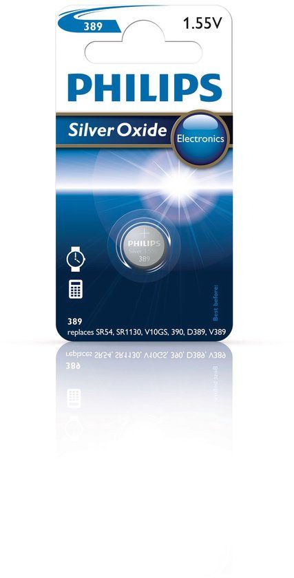 Philips 389/00B Minicel Zilver