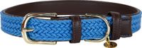 Kentucky Dogwear - Gevlochten Nylon Hondenriem - Lichtblauw - Maat XL