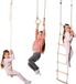 Goodevas Speelset voor Kinderen – Indoor Klimtoestel & Outdoor Speeltoestel voor Jongens en Meisjes – Inclusief Klimladder en Turnringen, voor Leeftijden 2-12 Jaar