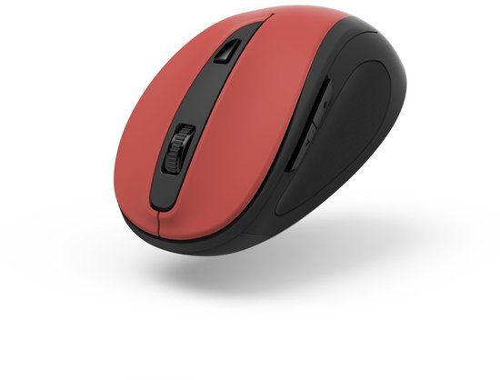 Hama MW-400 V2 - Optische draadloze muis - 6 knoppen - 2.4 GHz RF - Stil - Rood