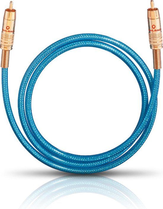 Oehlbach NF 113 DI - Digitale audiokabel - RCA - 3 meter - Blauw