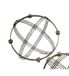 DRW Decoratieve bol van metaal, goudkleurig, 23 cm