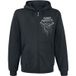 Amon Amarth Vest met capuchon - Carved Skull - S tot M - voor Mannen - zwart