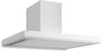 Klarstein Velaire Hotte 90 cm - 595 m³/h débit d'air, A++ énergie, commande tactile, éclairage LED, silencieux, filtre lavable au lave-vaisselle, montage mural, recyclage & évacuation, blanc