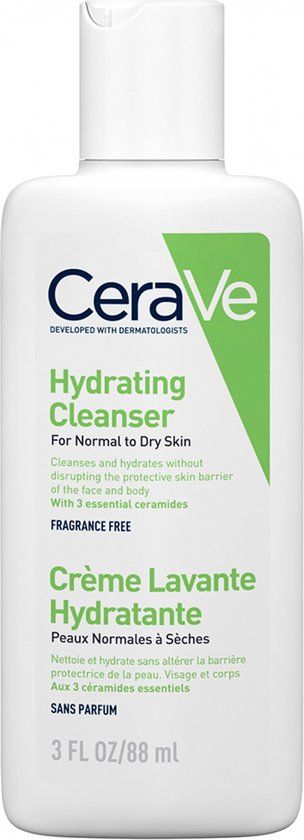 CeraVe Hydrating Cleanser - 88ml - For Normal to Dry Skin