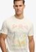 Superdry Tokio T-shirt décontracté Beige Femme L