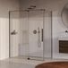 Brauer Stellar - Douchecabine met Draaideur - Helder Glas - 160x90x200 cm - Omkeerbaar - incl. Glascoating - PVD Gunmetal Geborsteld