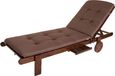 PillowPrim Coussin pour chaise longue "Beatriz" - 60×113×72 cm - réversible, résistant aux intempéries & confortable - pour jardin & plage