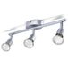 B.K.Licht Plafondspots met 3 lichtpunten GU10 fitting railverlichting opbouwspots incl. 3x GU10 3.000K 250Lm