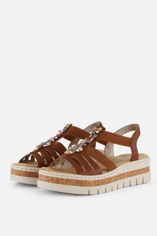 Rieker Sandalen E1/2 cognac Synthetisch - Maat 39