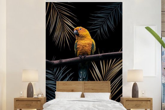 Nr1Wallpaper Behang - Fotobehang Kleuren - Vogel - Papegaai - Breedte 155 cm x hoogte 240 cm