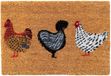 Merkloos Relaxdays Deurmat Kokos Kippen 60x40 cm Antislip