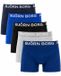 Björn Borg Cotton Stretch Jongens Boxershort - 5 stuks - Blauw/Grijs/Zwart - Maat 146-152