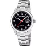 Calypso K5872/6 Polshorloge Heren Zilverkleurig Staal Zwart Analoog Quartz