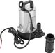 Pompe de relevage pour eaux usées - acier inoxydable - 12V - 6000 litres par heure - prise UE - 28x20x17 cm