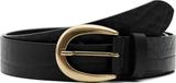 Desigual Leren Riem Big Studs Belt W95 Noir Zwart