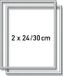 Schipper Malen nach Zahlen/2 x Alurahmen Silber