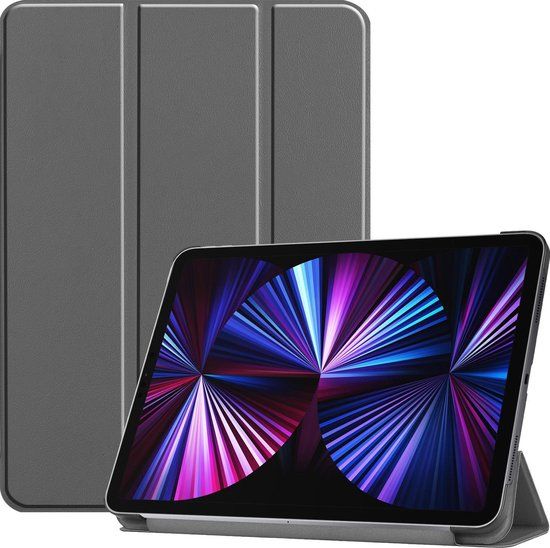 BTH Hoesje geschikt voor Apple iPad Pro 11 inch (2021) - Book Case - Grijs