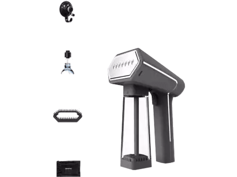 SteamOne S-Nomad Plus Handheld Garment Steamer - 2000W - Titanium - Black