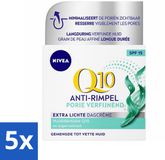 NIVEA Q10 POWER Dagcrème Anti-Rimpel Gezichtscrème SPF 15 50 ml (5 stuks)