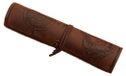 Étui à crayons similicuir - Marron foncé - 30,5 x 20,5 cm - Look pirate avec carte au trésor