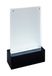 Tafelstandaard SIGEL TA423 Verlichte led-tafelstandaard voor DIN A6, glashelder/zwart, acryl