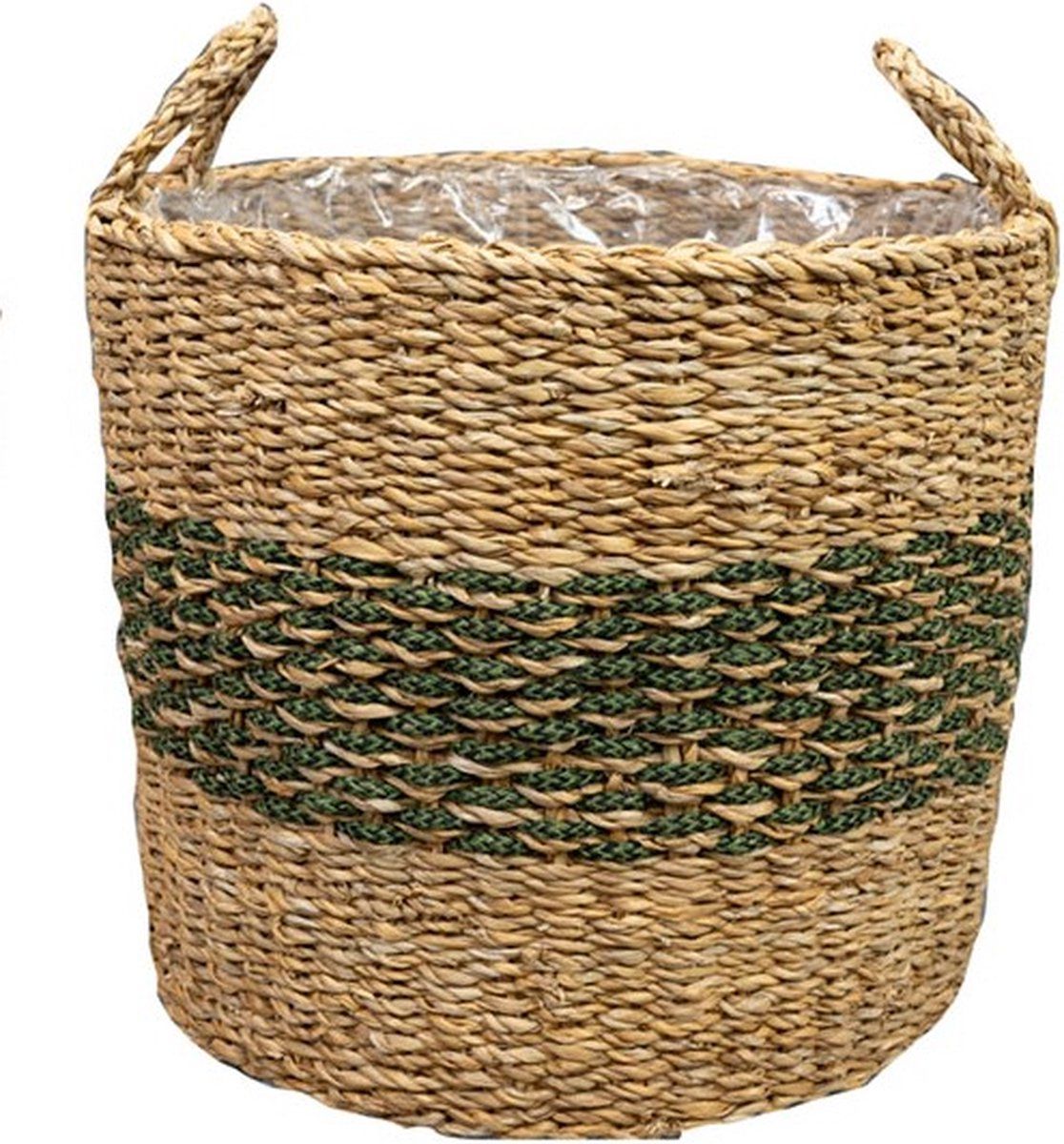 Steege TER Plantenmand Zeegras Beige-Groen D 33 cm H 31 cm