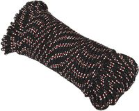 vidaXL Multifunctioneel touw 4 mm 25 m Zwart en Rood PP